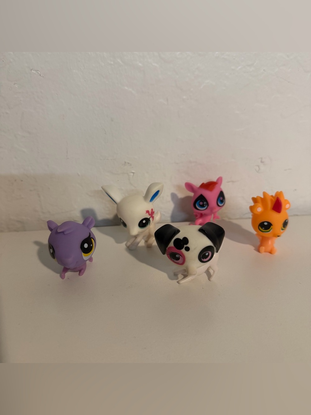 Littlest Pet Shop LPS Mini Figure Lot of 5 Mixed Animal Figures Ages 4-7